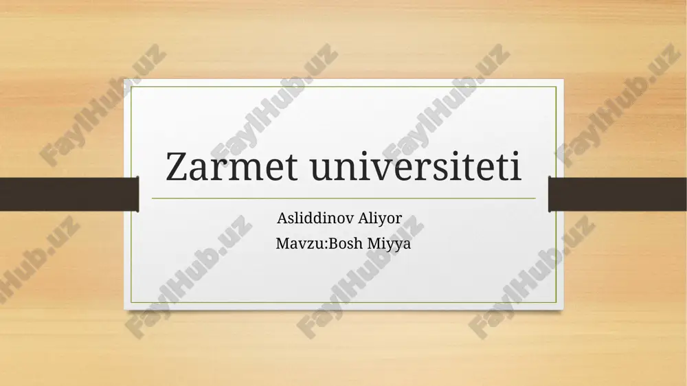 bosh miyya — PPTX