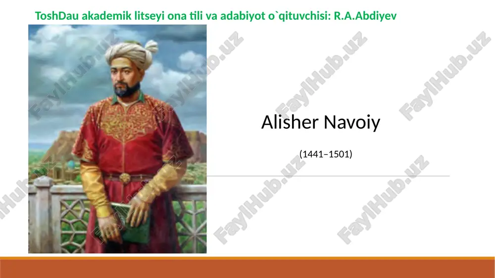 alisher navoiy — PPTX