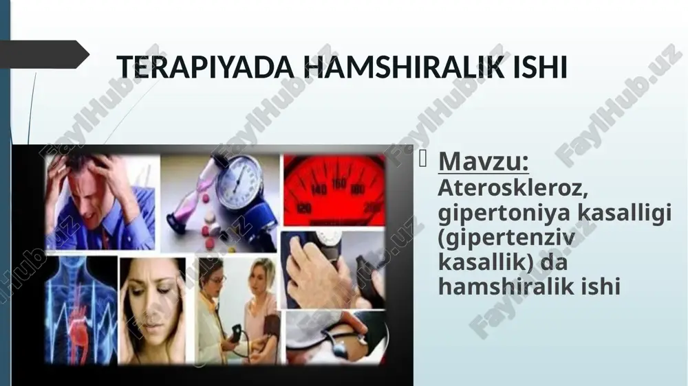 terapiyada hamshiralik ishi — PPTX