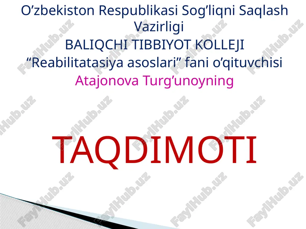 bolalarkasalliklaridaasoslari — PPTX