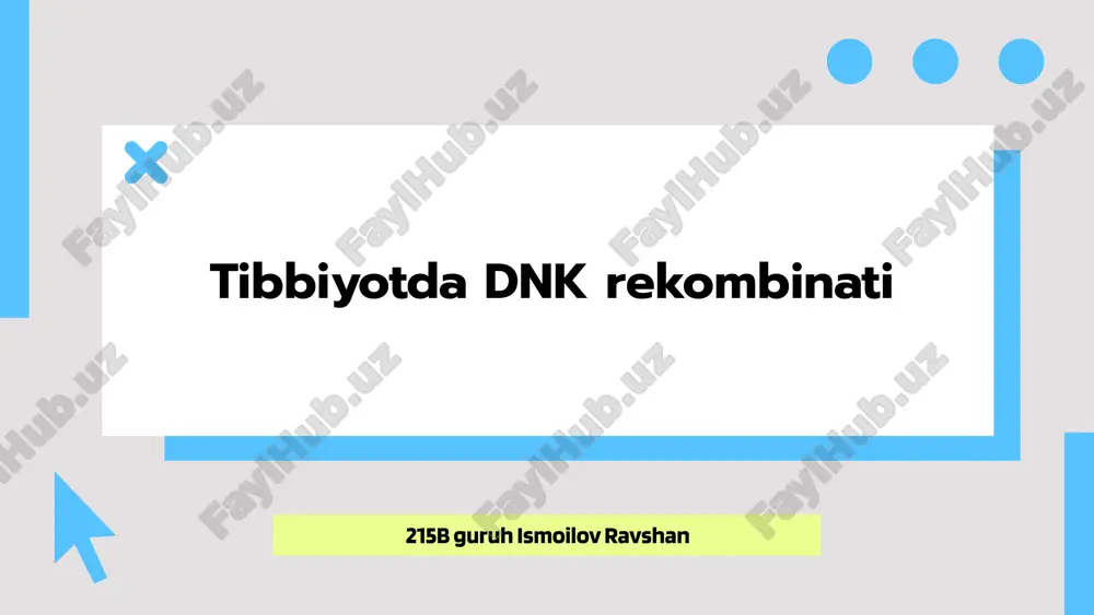 dnk rekombinati — PPTX