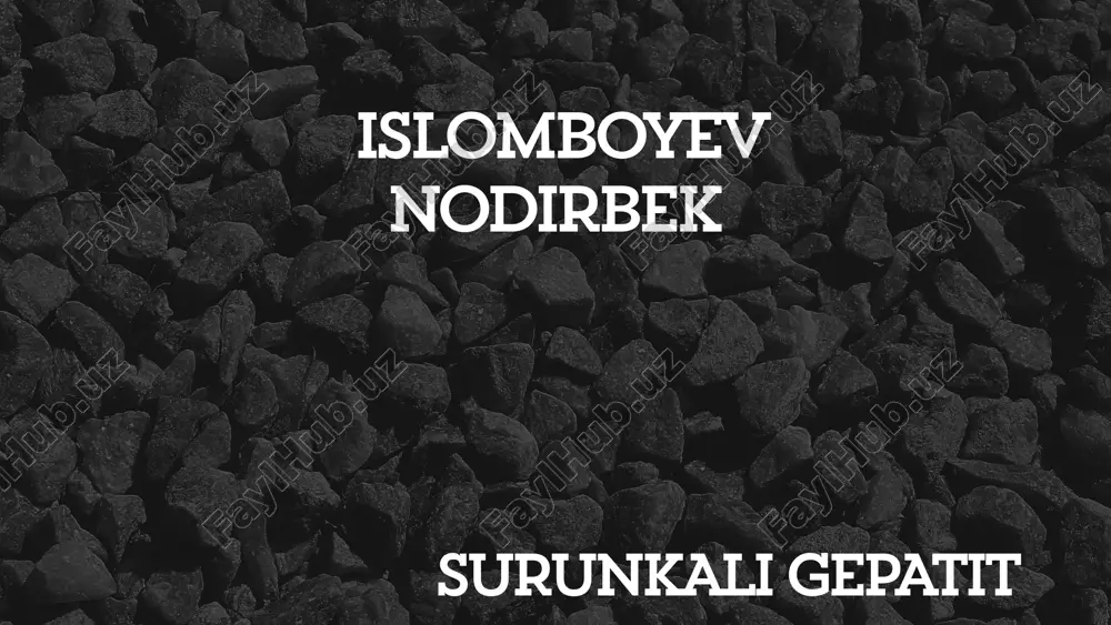 surunkali gepatit — PPTX