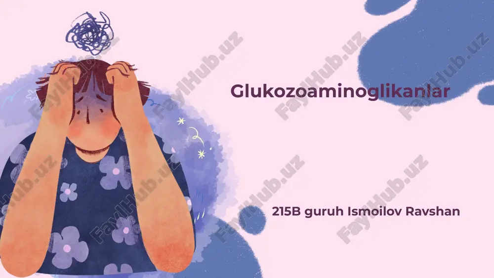 glukozoaminoglikanlar — PPTX
