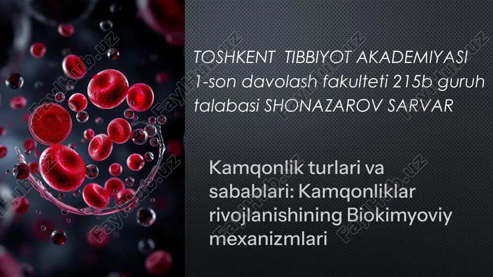 kamqonlik turlari va sabablari — PPTX