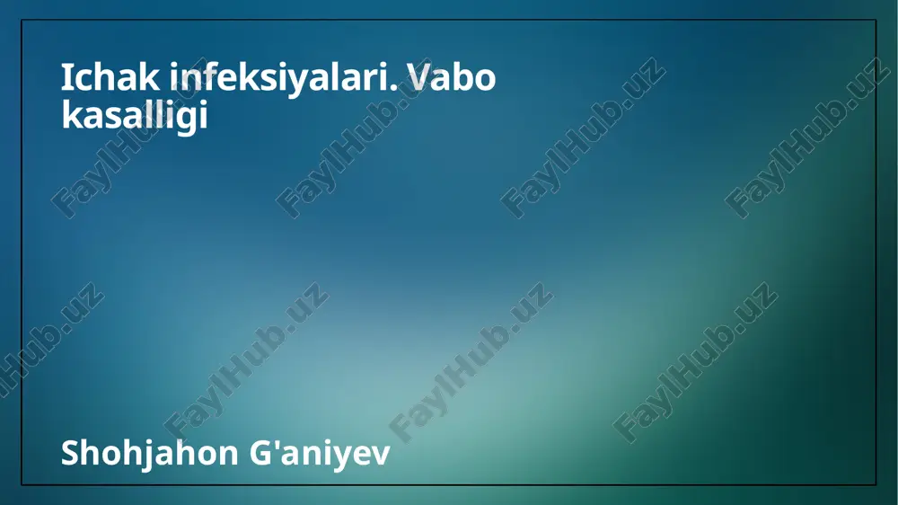 vabo kasalligi — PPTX