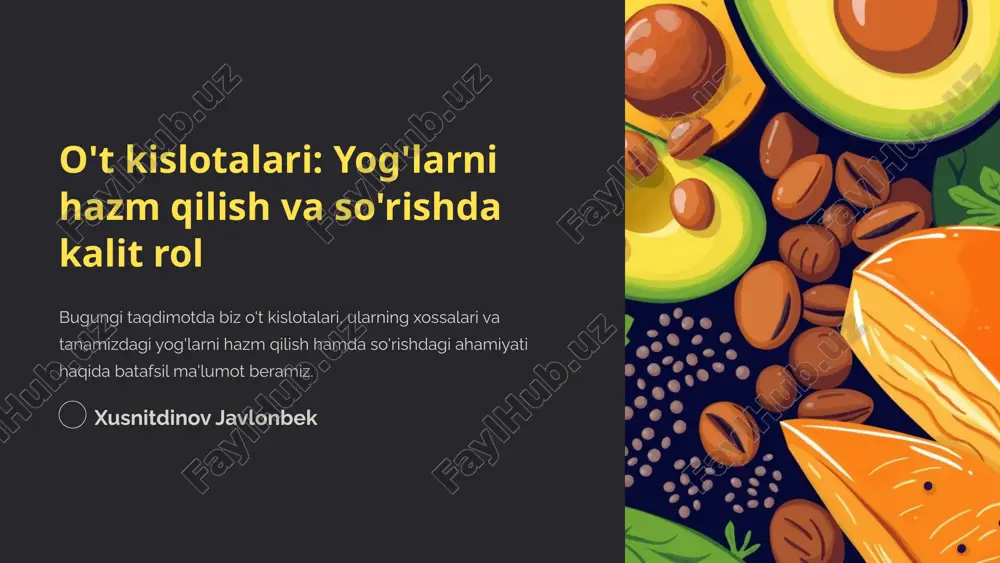 o't kislotalari — PPTX