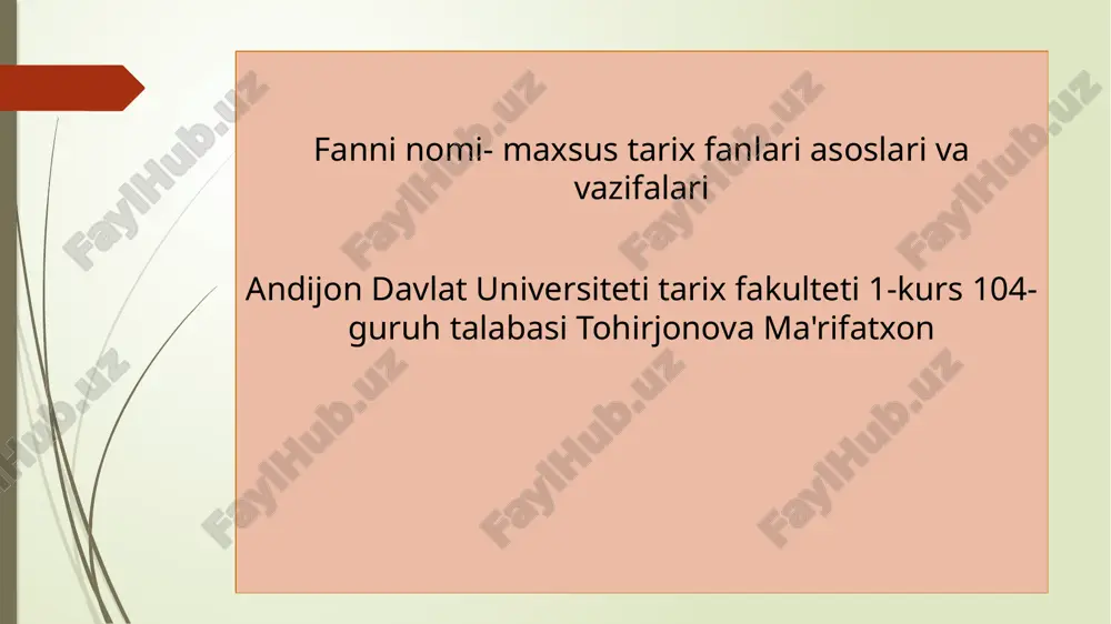ismoil somoniy madrasasi — PPTX
