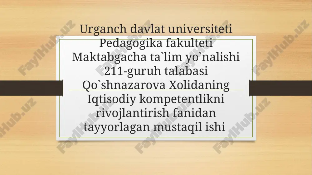 maktabgacha ta'lim tashkilotlari — PPTX