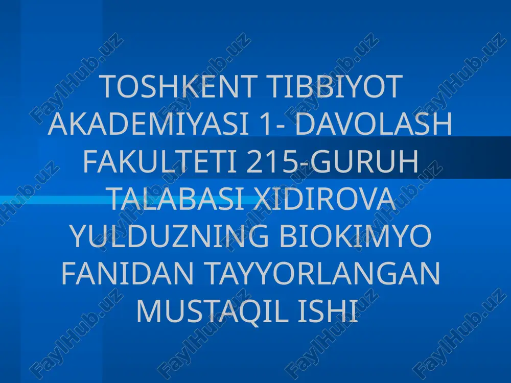 qandli diabet — PPTX