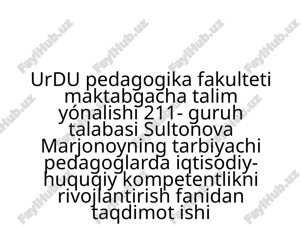 maktabgacha ta'lim tashkilotida kuzatuv kengashi faoliyati — PPTX