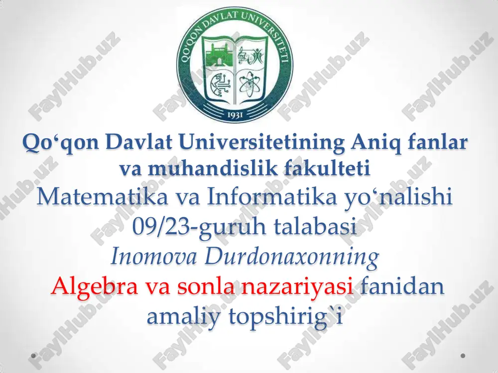 formulalarnung normal shakllari — PDF