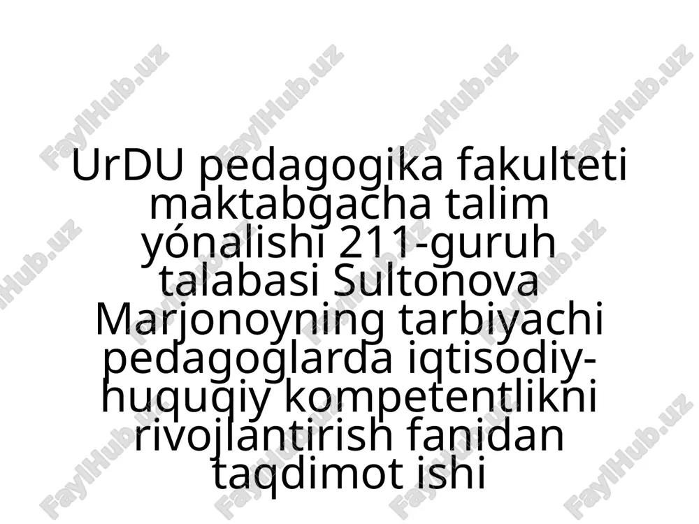 ta'lim jarayoni — PPTX