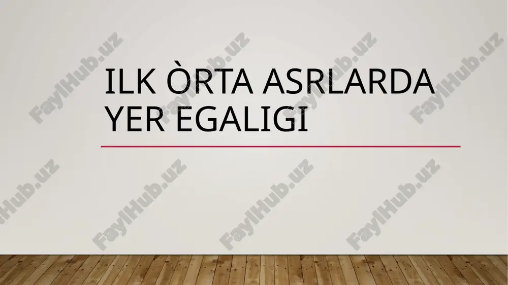 yer egaligi — PPTX