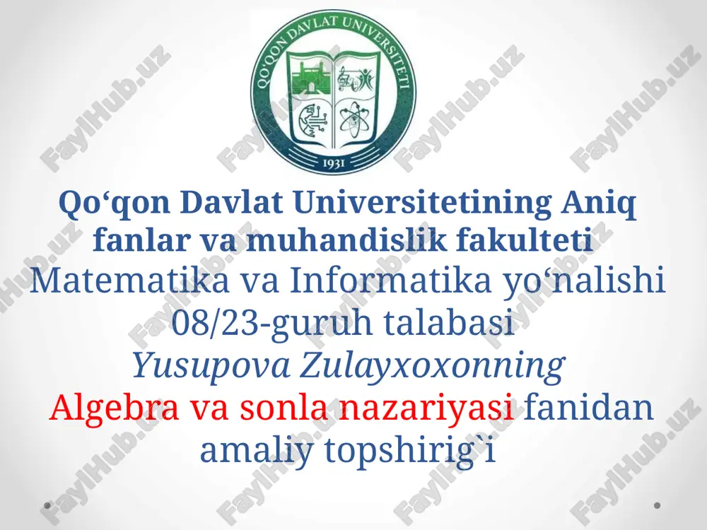 morkovning normal algoritmlari. markov bo'yicha hisoblanuvchi funksiyalar. — PPTX