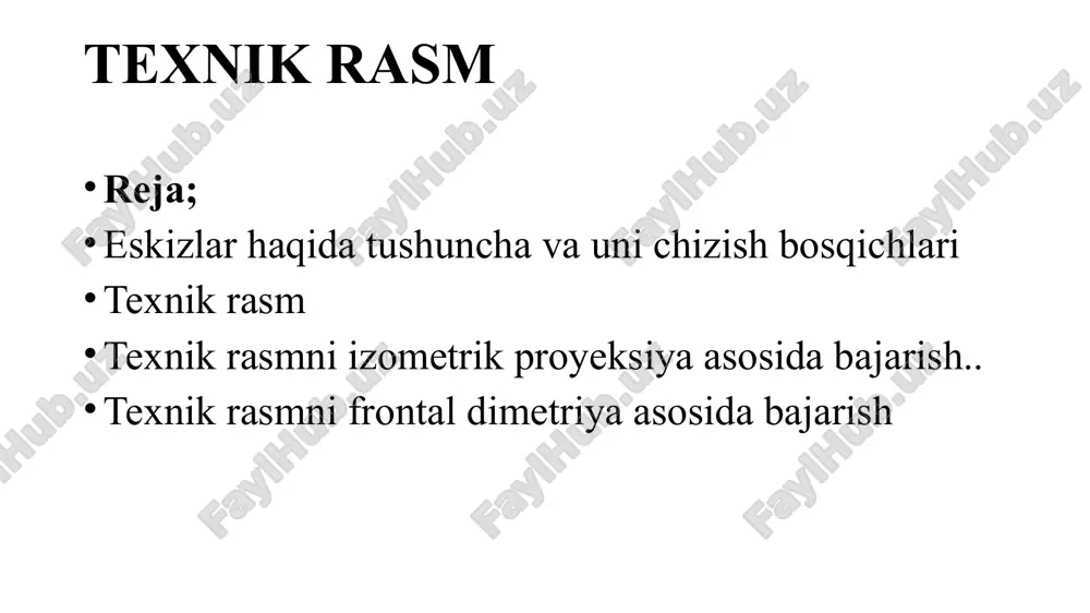 texnik rasm — PPTX