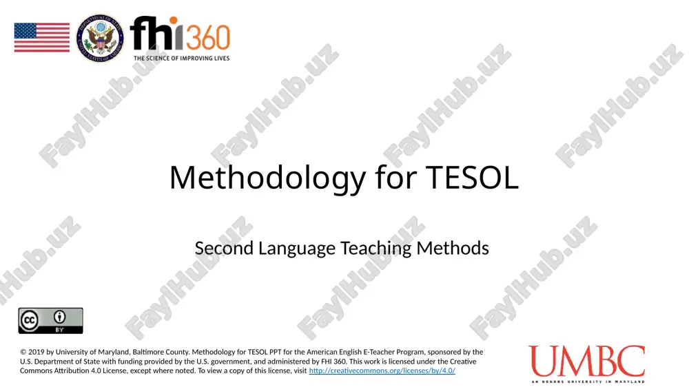 methodology for tesol — PPTX