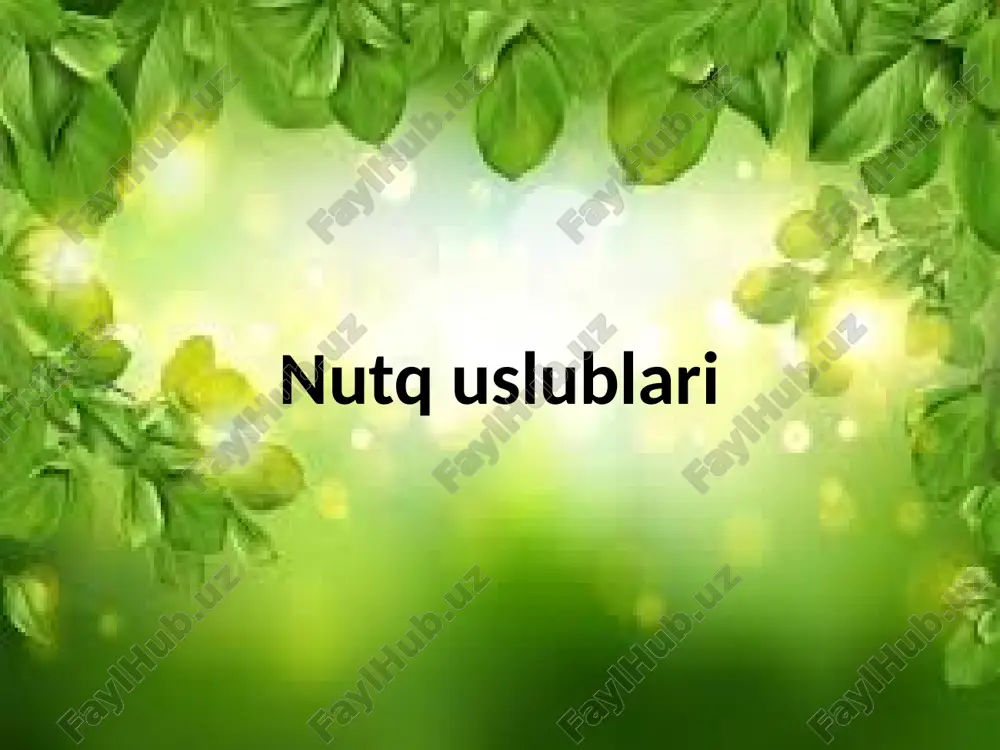nutquslublari — PPTX