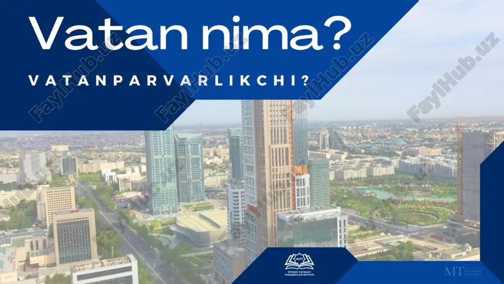 vatan nima? — PPTX