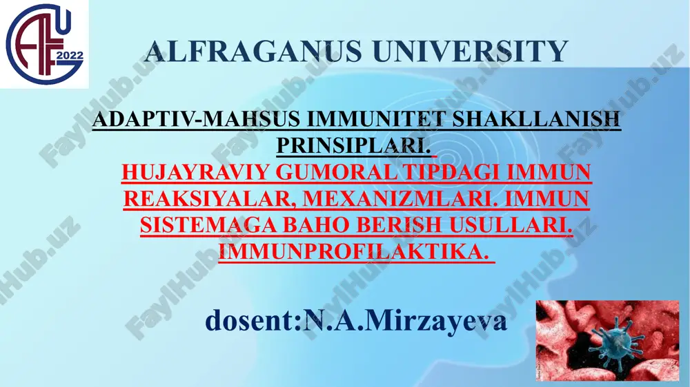 immunprofilaktika — PPTX