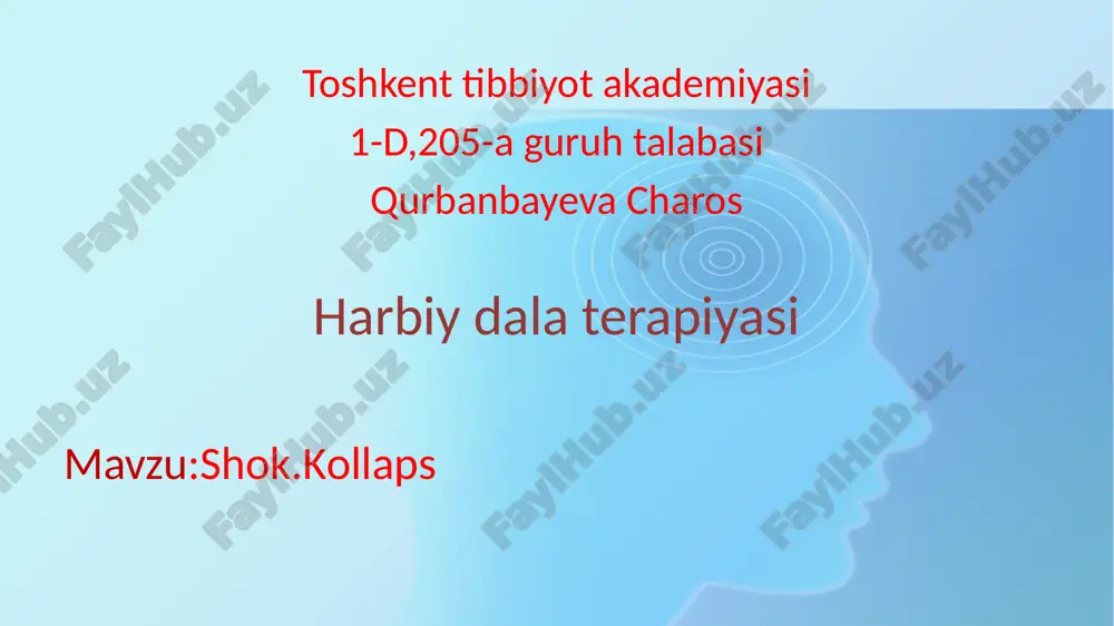 kollaps (shok) — PPTX