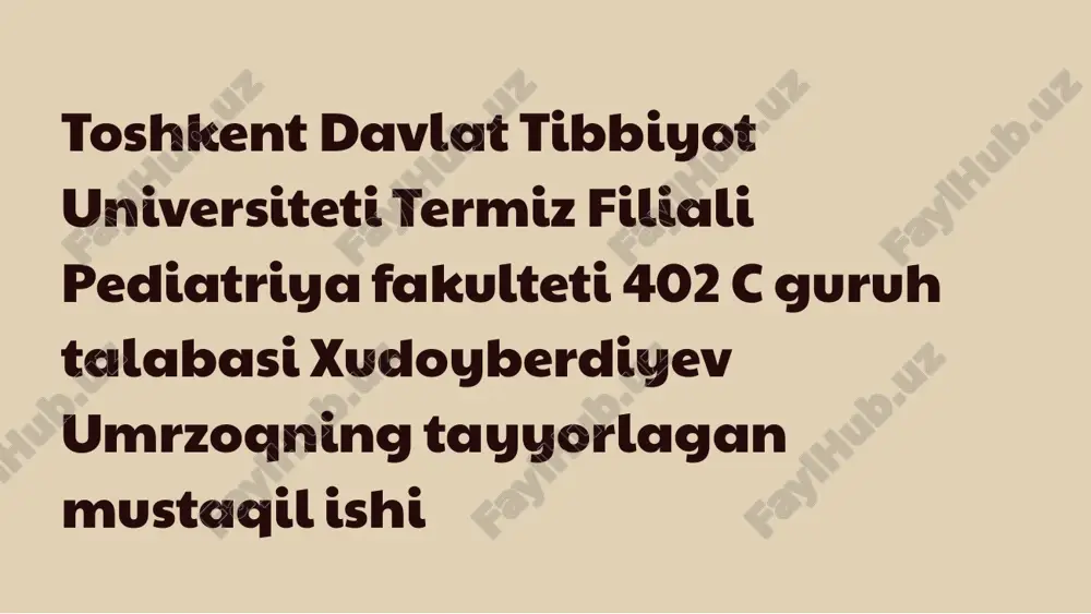 oʻt yoʻllari diskineziyasi — PPTX