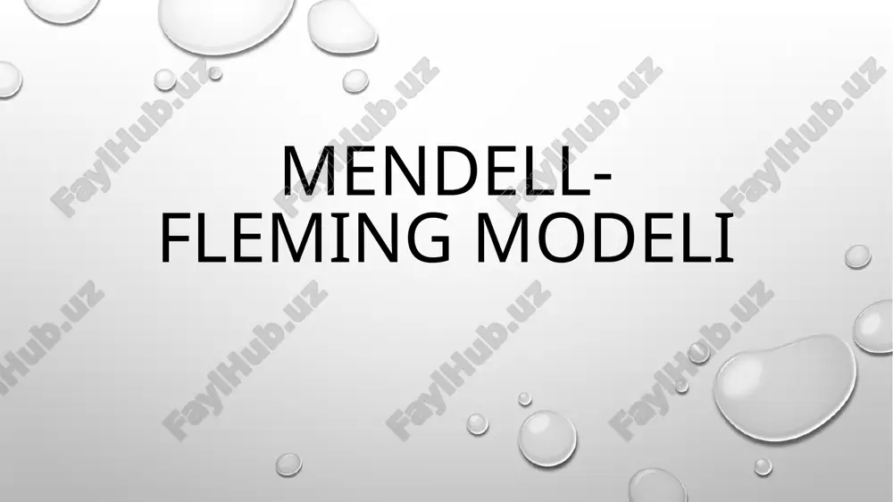 mundell-fleming modeli — PPTX