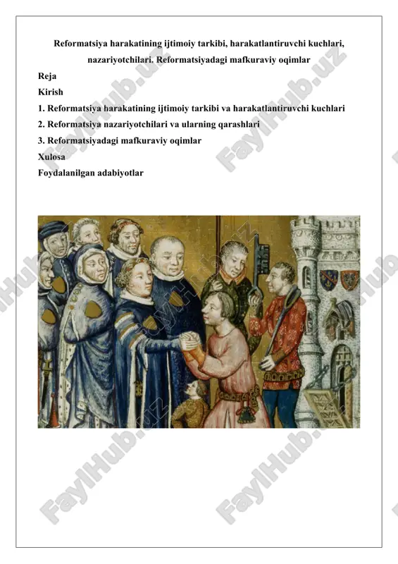 reformatsiya harakati — DOCX