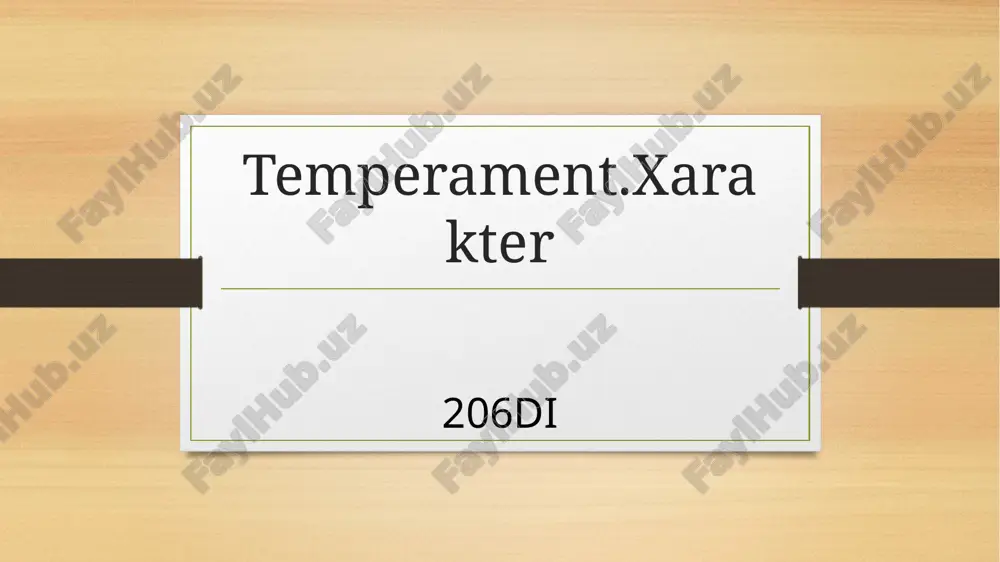 temperament.xarakter — PPTX