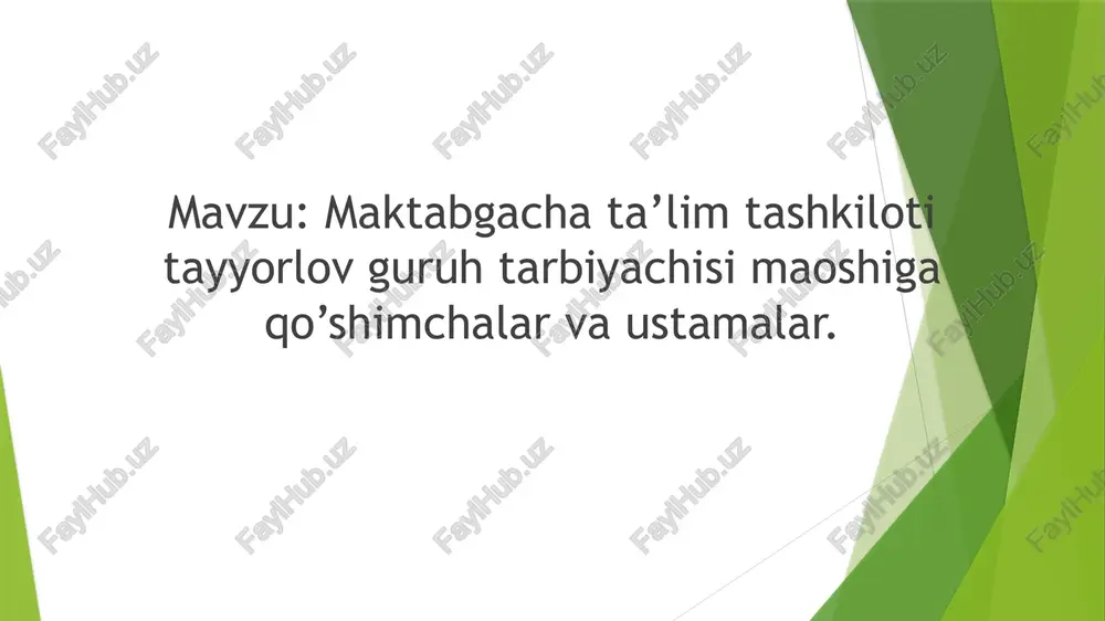 umumiy qoidalar — PPTX