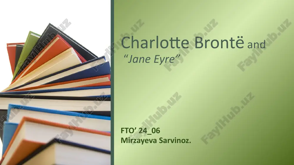 jane eyre — PPTX
