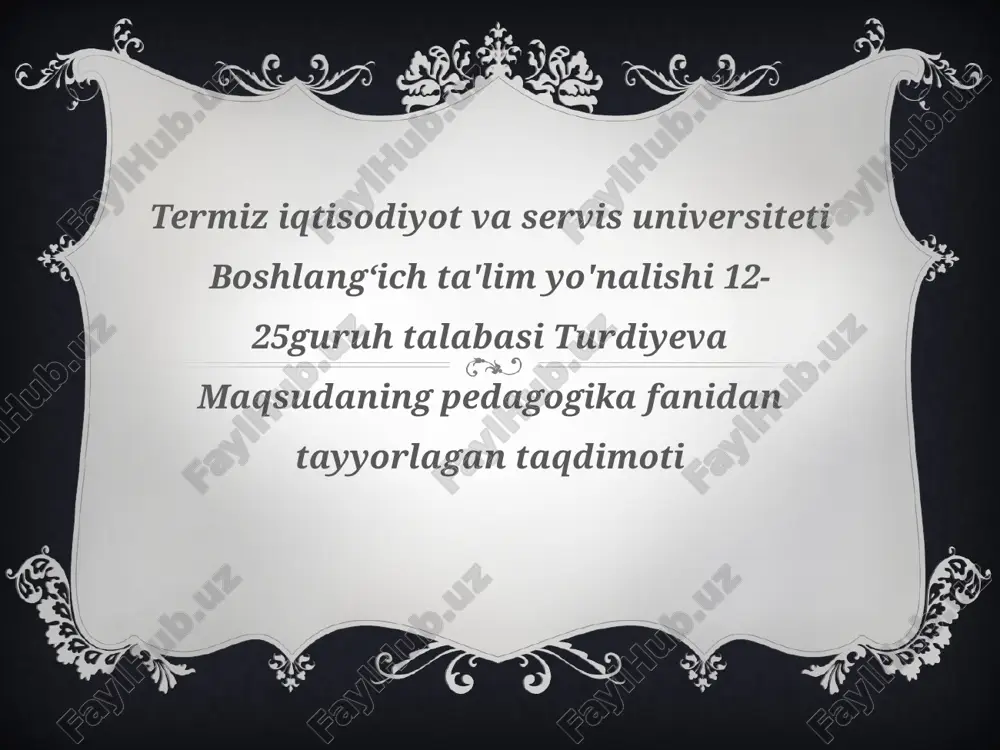 maktab hujjatlari — PPTX