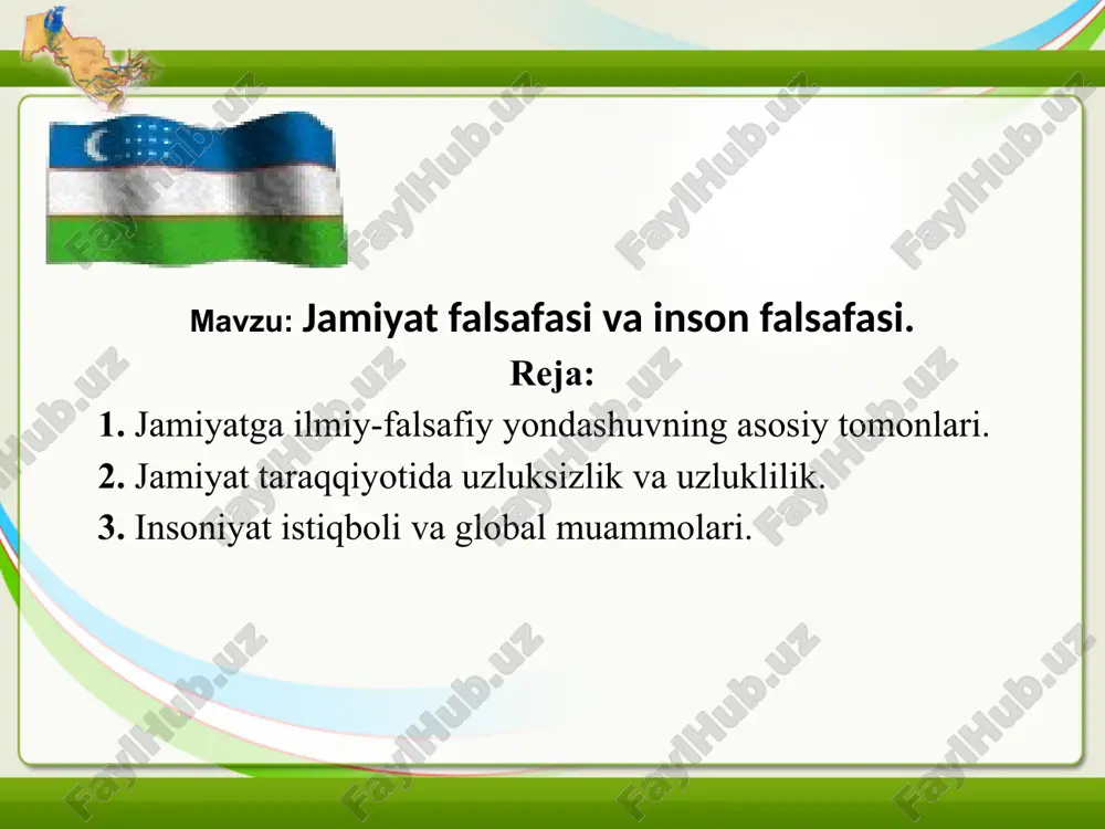 jamiyatfalsafasivainsonfalsafasi — PPTX