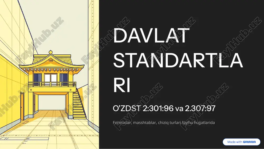 davlat standartlari o'zdst 2:301:96 va 2.307:97 — PDF