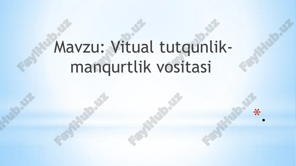 virtualtutqunlik-manqurtlikvositasi — PPTX