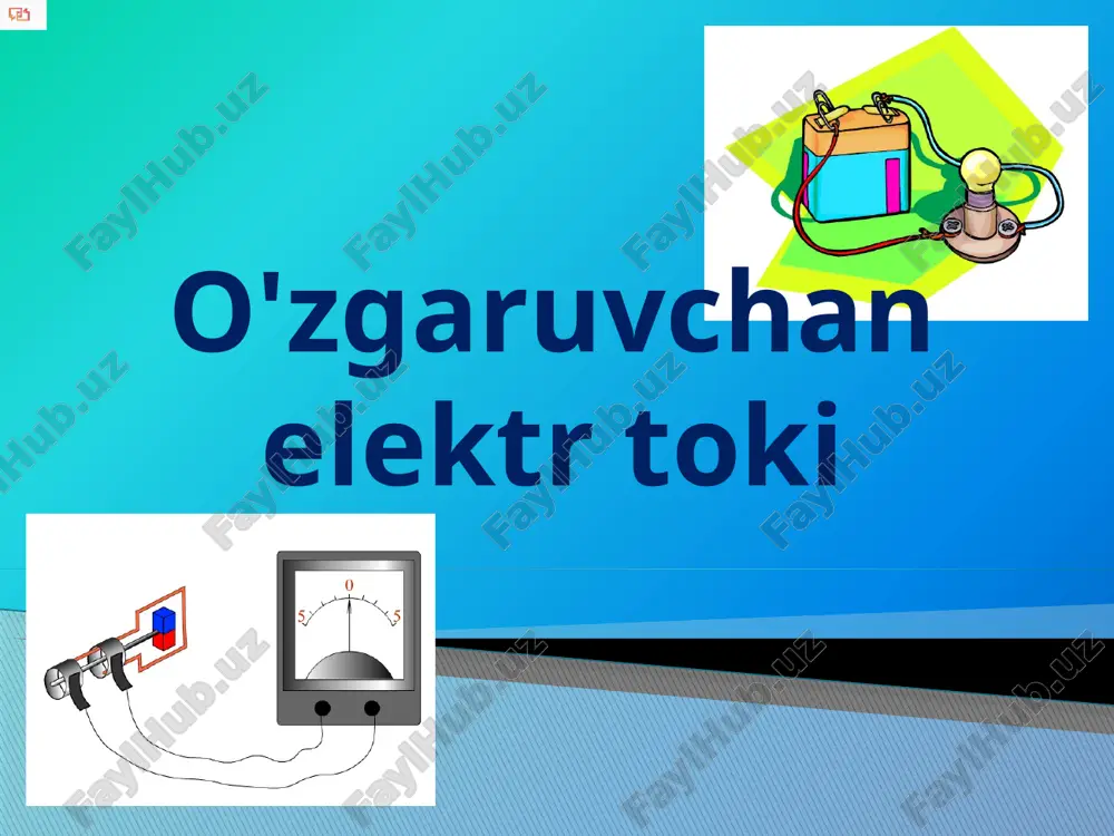 o'zgaruvchan elektr toki — PPTX