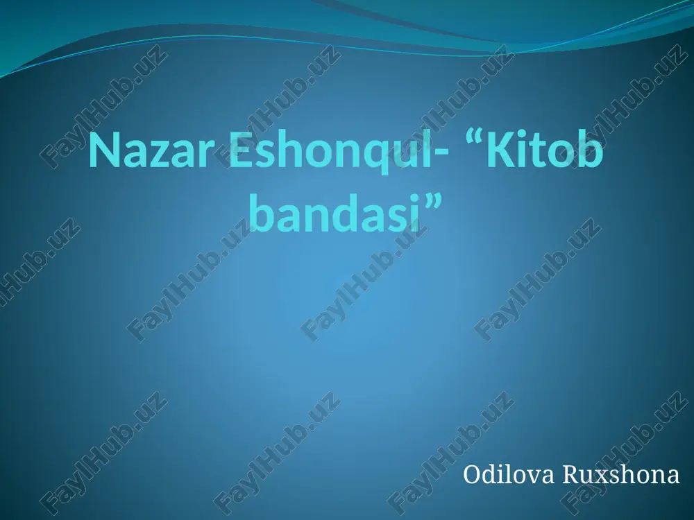 kitobbandasi — PPTX
