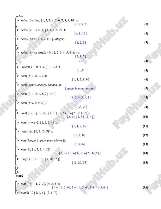 maple dasturiy paketidan foydalanish — PDF