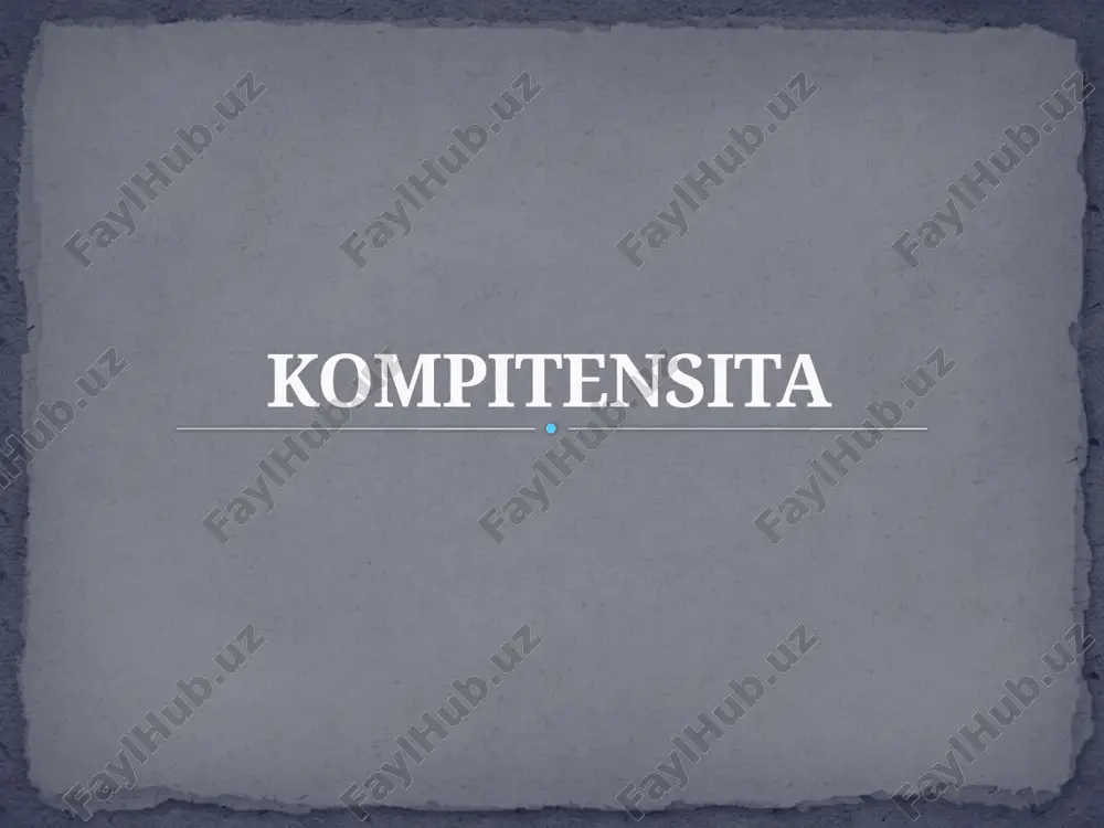 kompetensiya — PPTX
