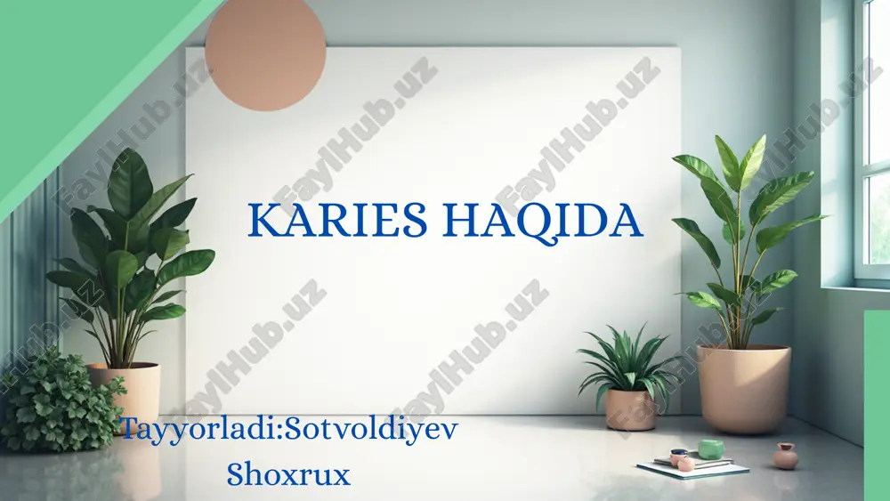 karies haqida — PDF