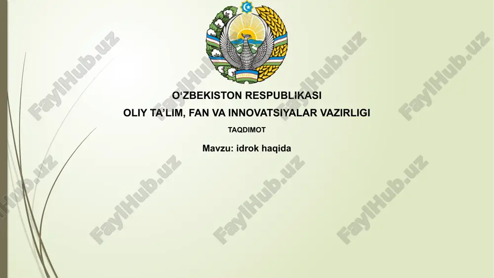 intellektning ta'rifi va turlari — PPTX