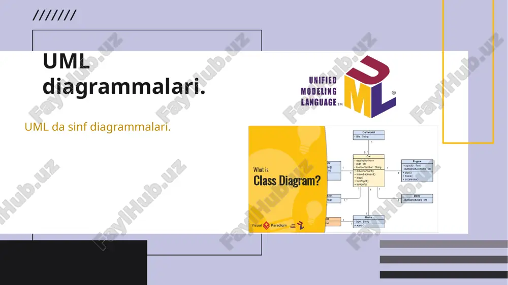 uml diagrammalari. — PPTX