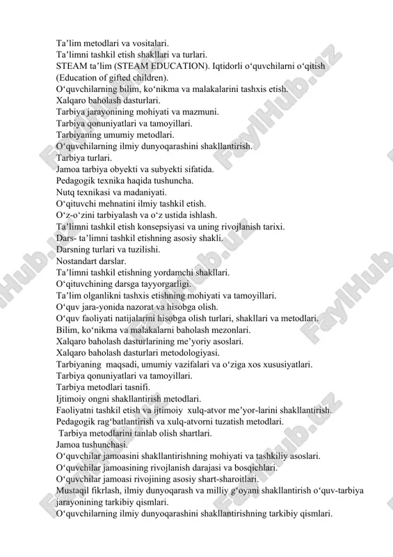 taʼlim metodlari va vositalari — DOCX