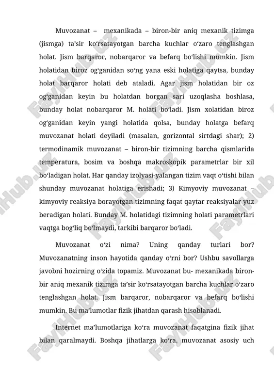 muvozanat — DOCX