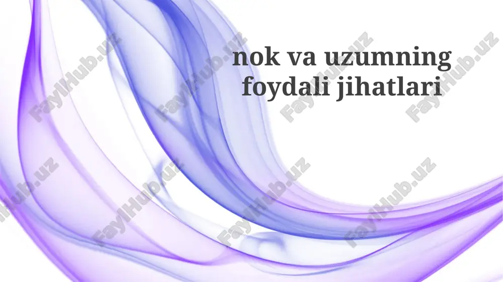 no'xat va mayizning foydalari — PPTX