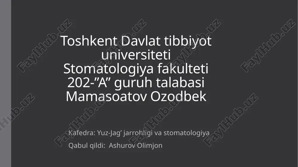 yuz mushaklar — PPTX