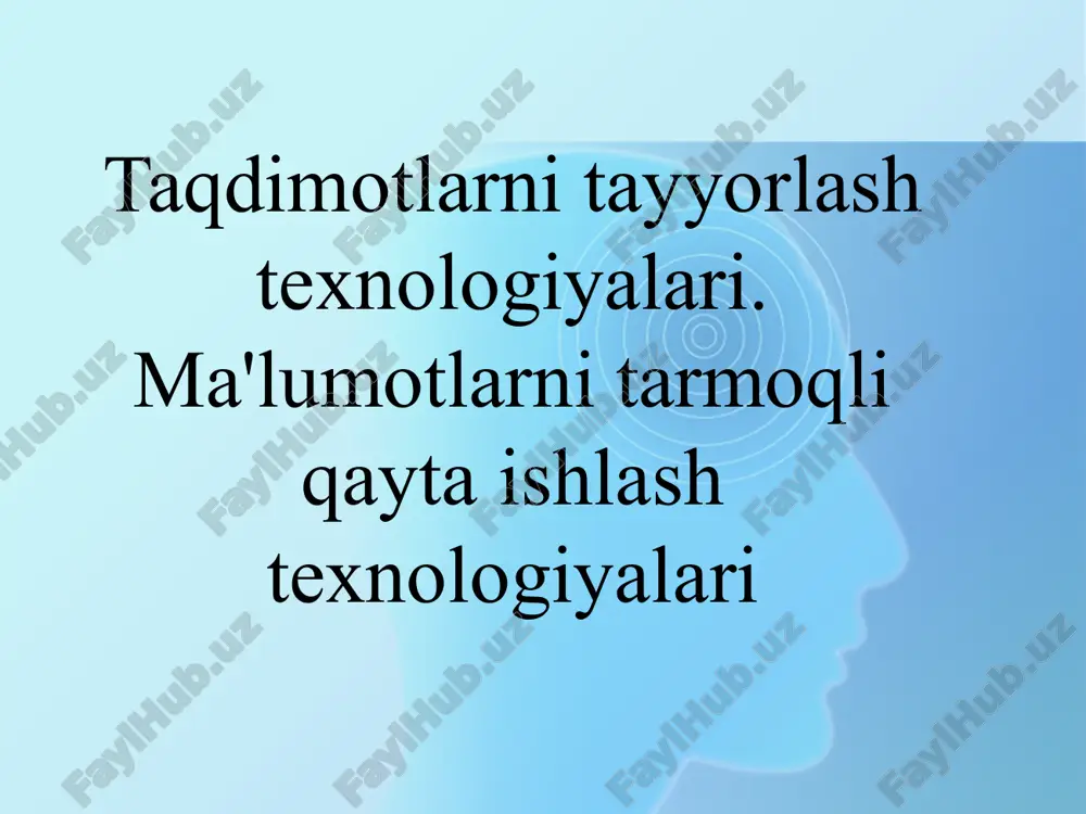 powerpoint taqdimot dasturi — PPTX