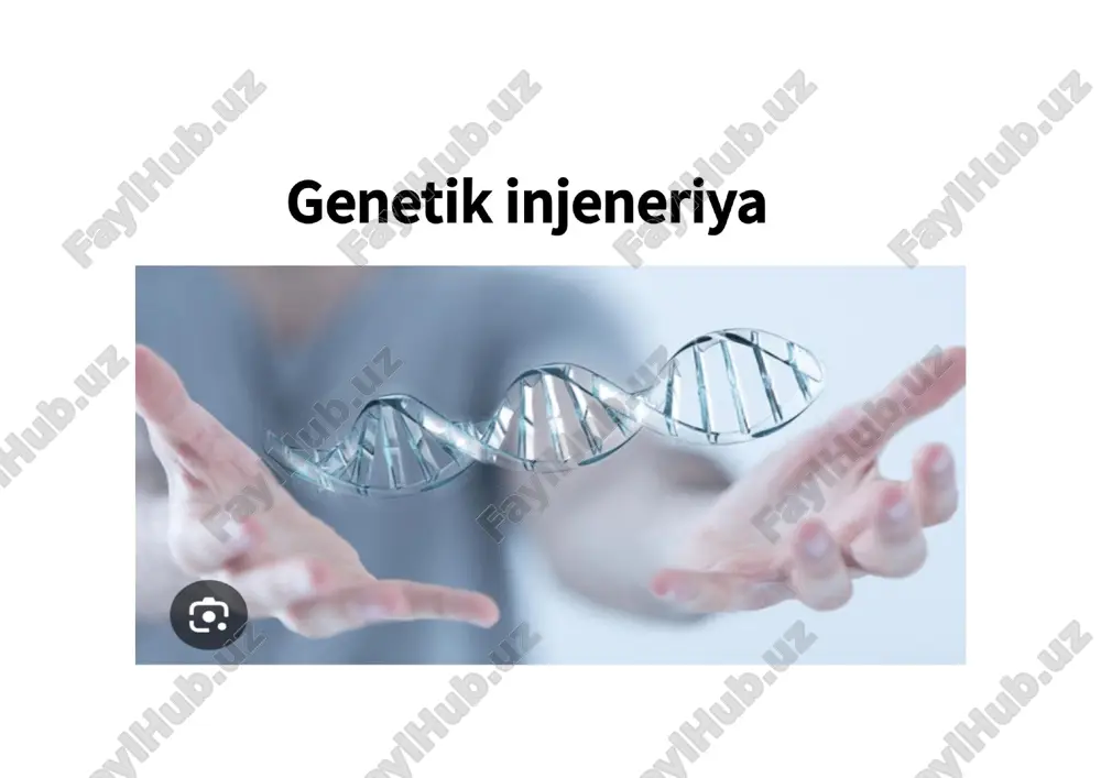genetik injeneriya. — PDF