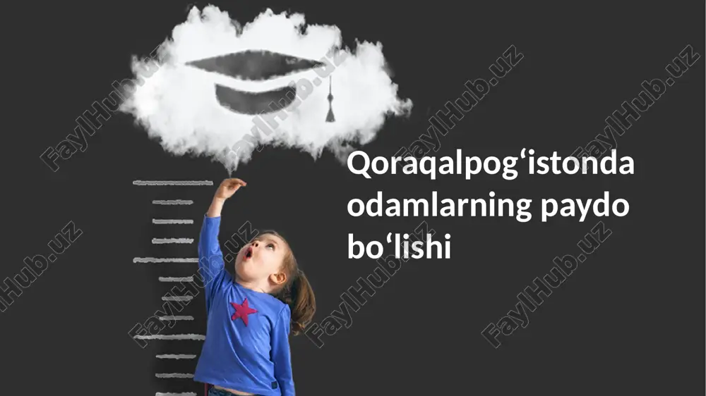 qoraqalpogʻistonda odamlarning paydo boʻlishi — PPTX