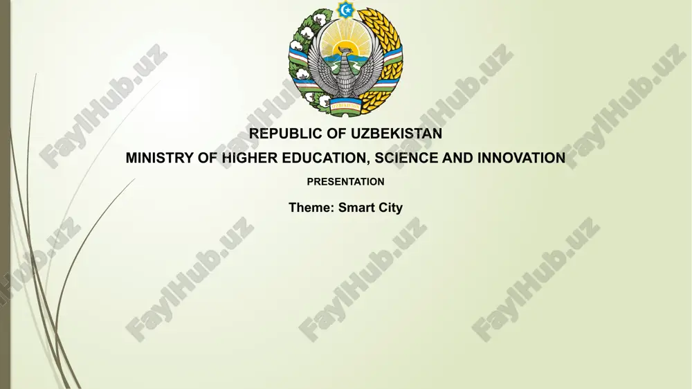 smart city presentation — PPTX