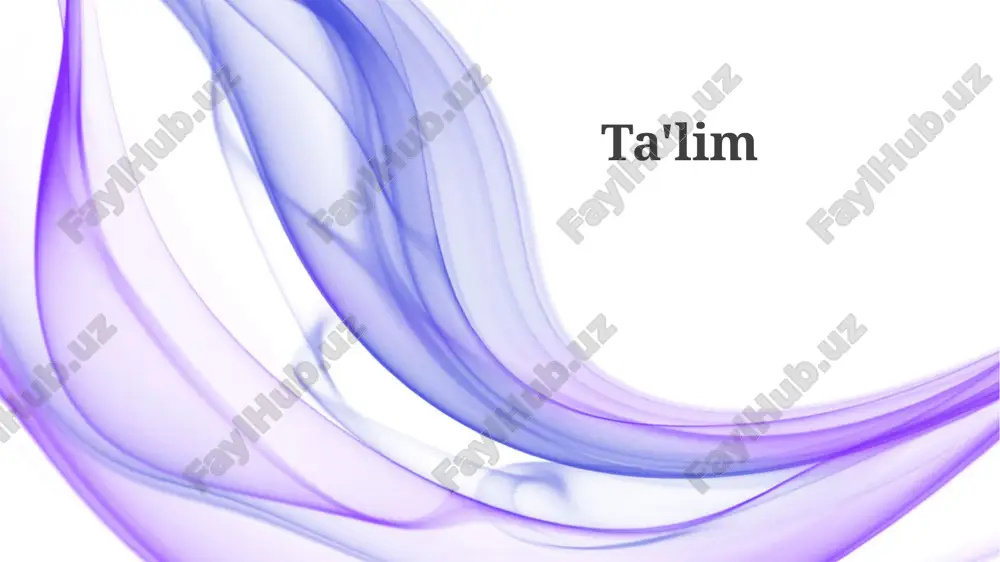 ta'limning mohiyati — PPTX